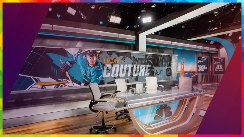 A televised sports broadcast graphic from a sports channel